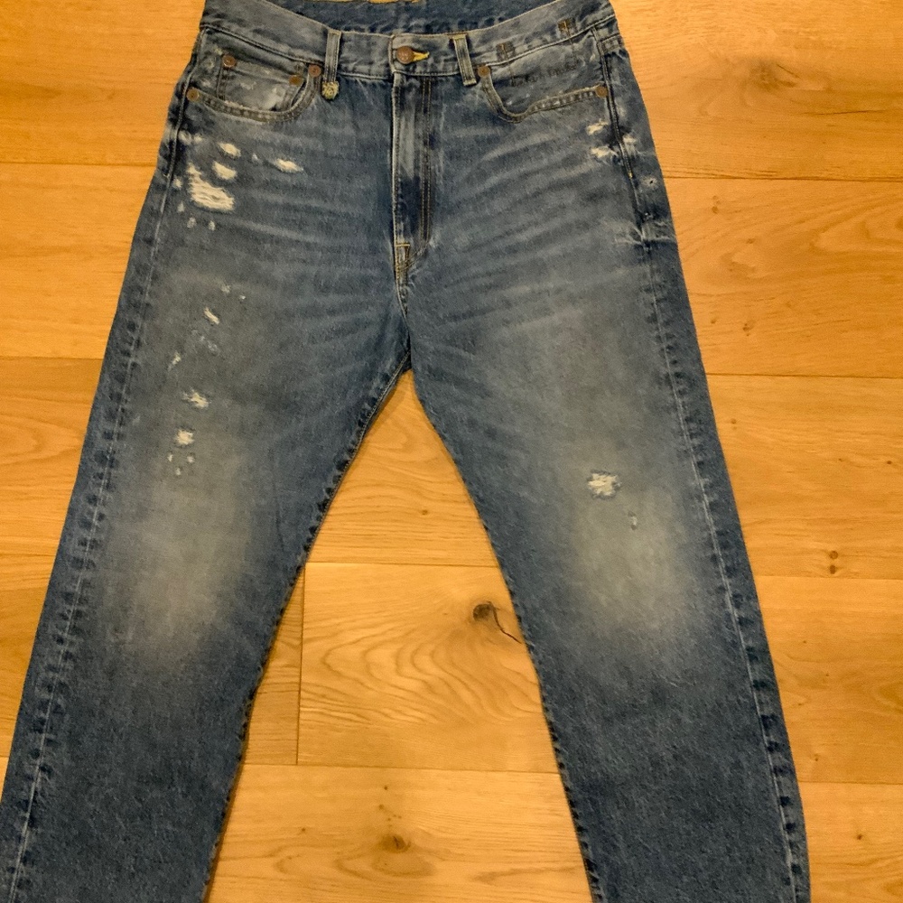 R13 Distressed Boyfriend Jeans – Sizes 27 & 28 - Picture 5 of 8